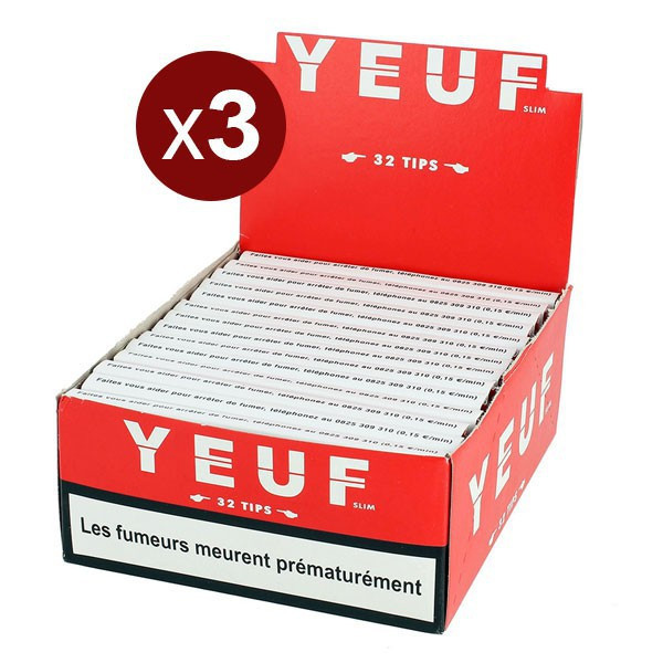 Lot Of 3 Boxes Of 28 Yeuf Slim Notebooks + Tips (32F+T/Notebook)