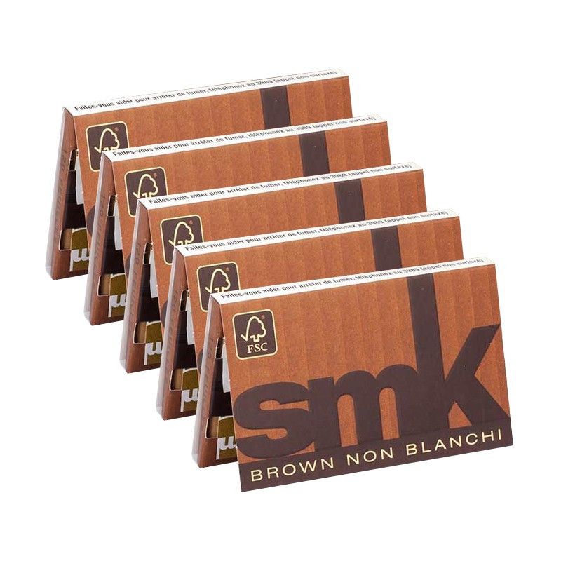 SMK BOOKLET SHEETS BROWN (32F/BOOKLET)
