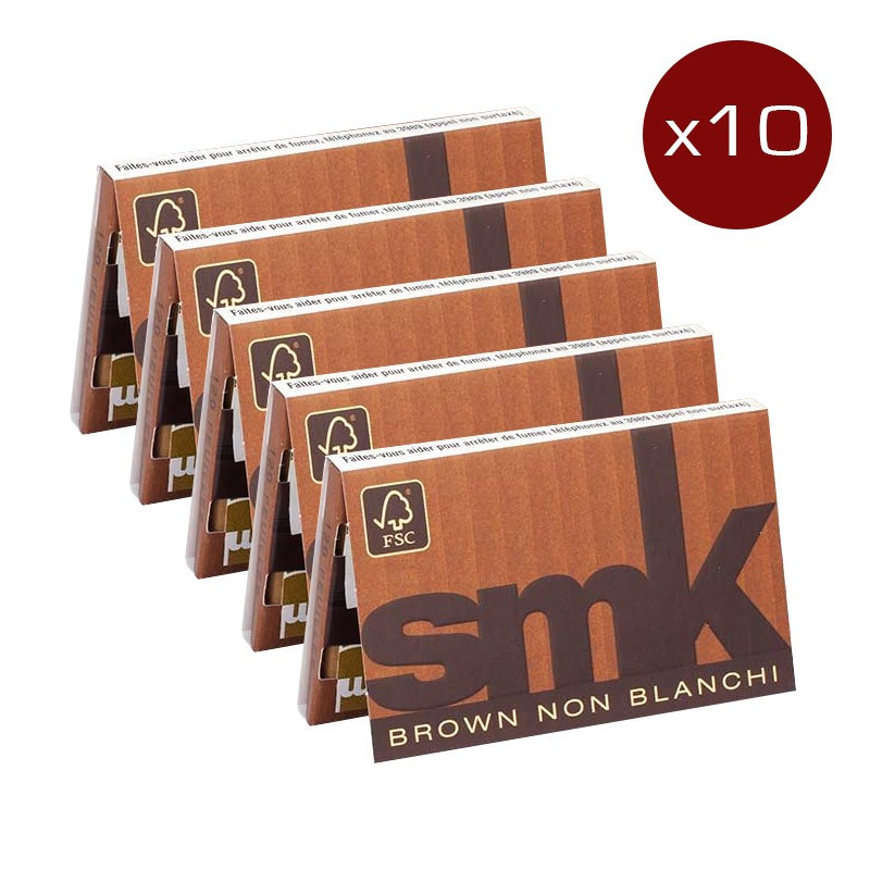 LOT OF 10 SMK NOTEBOOKS SHEETS BROWN (32F/BOOK)