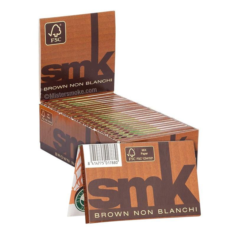 Boîte de 50 Carnets Brown (32f/Carnet) - SMK Feuilles à Rouler