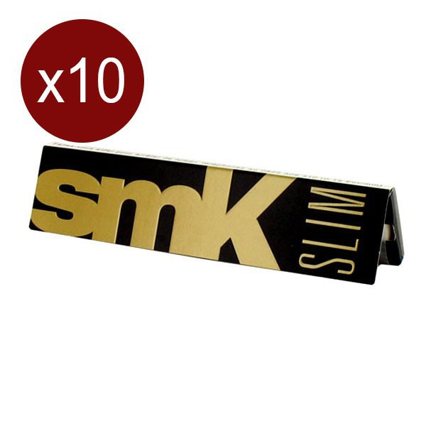 Pack Of 10 Smk King Size Slim Notebooks (33F/Notebook)