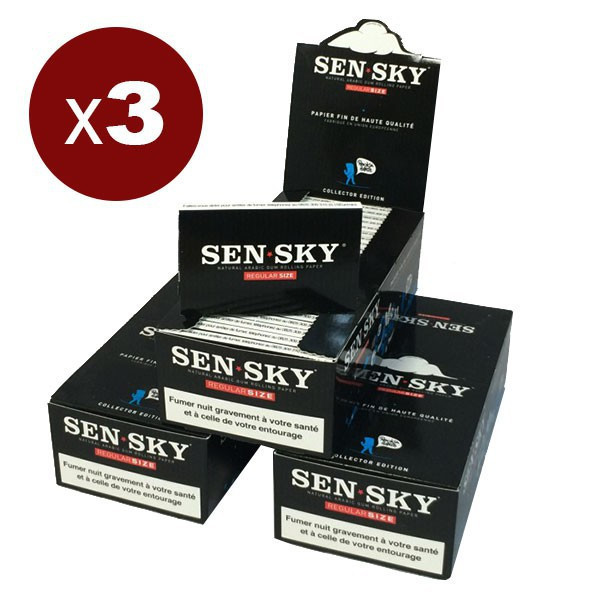 Sensky 3 scatole da 25 quaderni regolari (120F/libro)