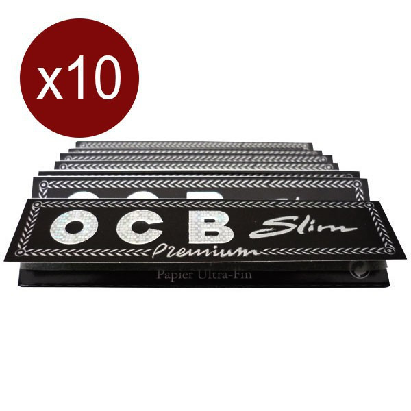 Ocb 10er-Set Notizbücher Blätter Slim King Size (32F/Notizbuch)