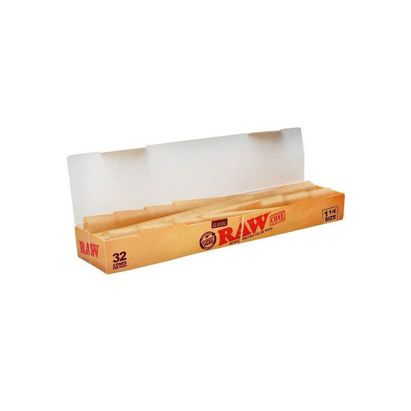 Caja de 32 conos ecológicos de 11 cm Raw