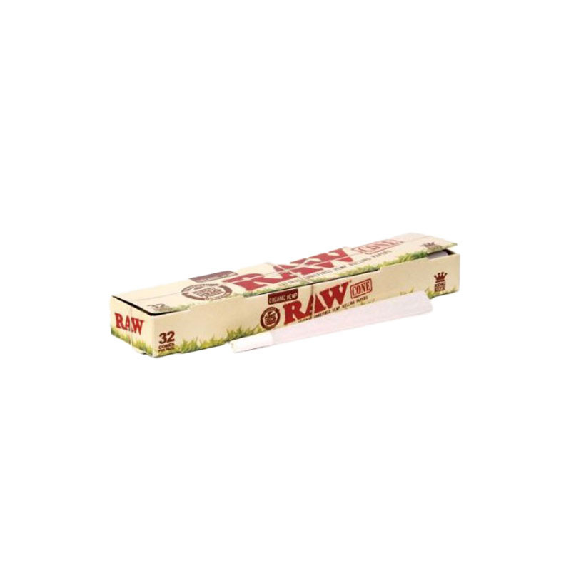 Caja de 32 conos ecológicos de 8 cm Raw