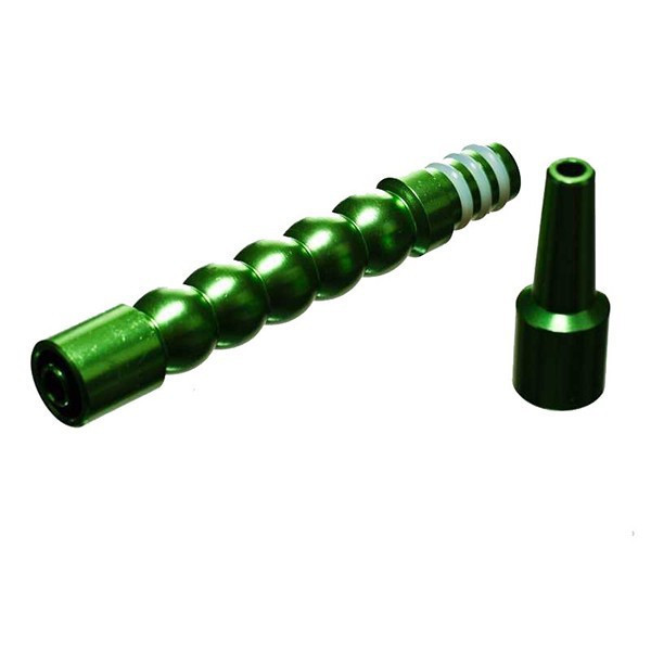 Silicone slang adapter - metaal groen