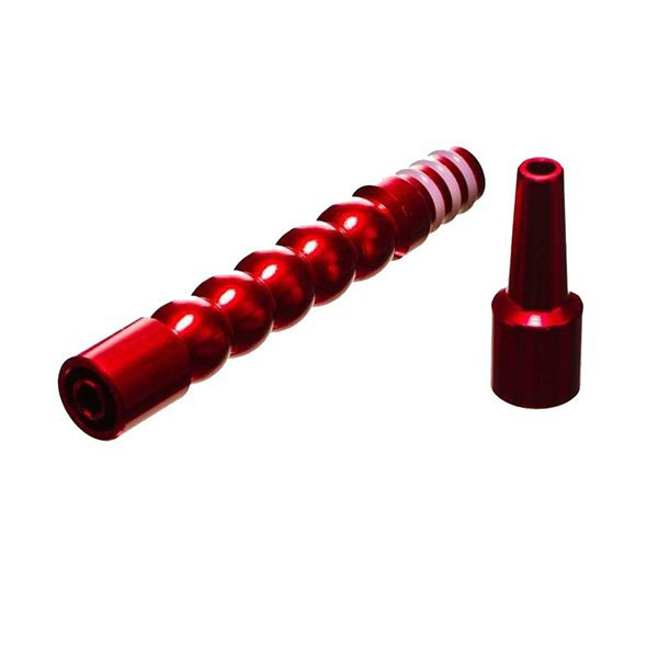 Adattatore per tubo in silicone - metallo rosso