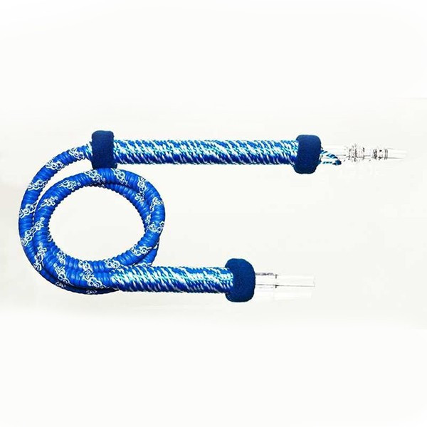 Shisha Pipe 1.8M Long Woven Handle - Blue