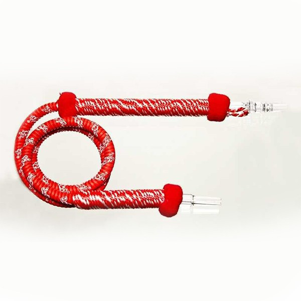 Shisha Pipe 1.8M Long Woven Handle - Red