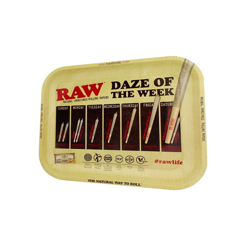 Metalen dienblad Daze - 34x27,5x3cm - Raw