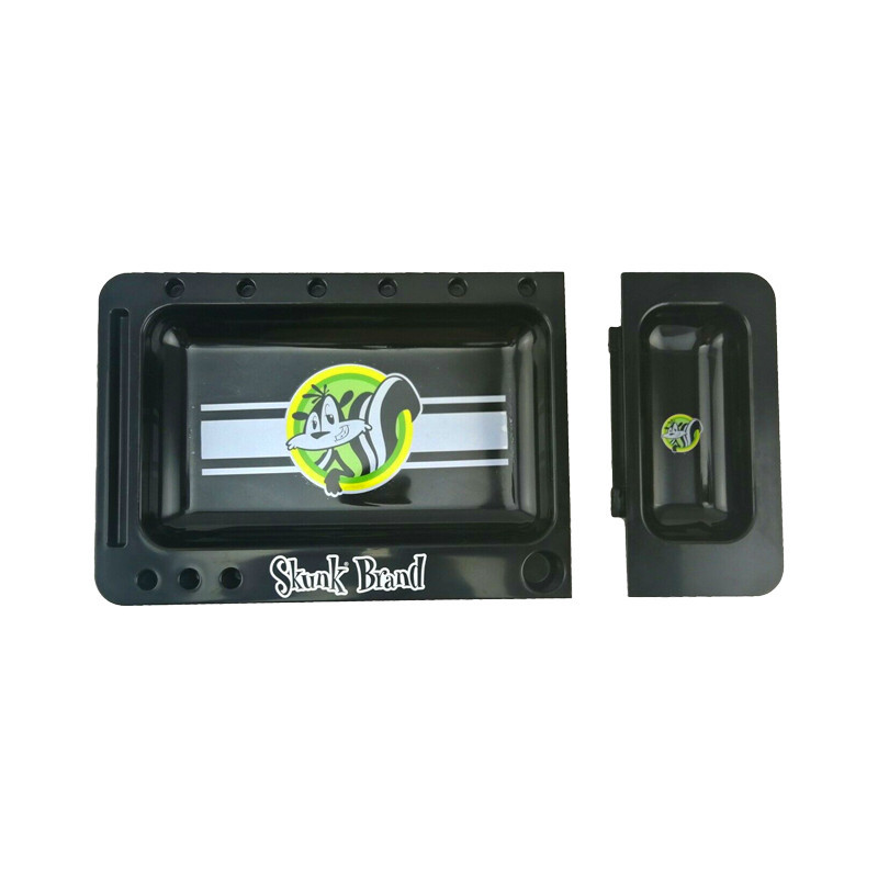 SKUNK ROLLING TRAY BLACK 2PART