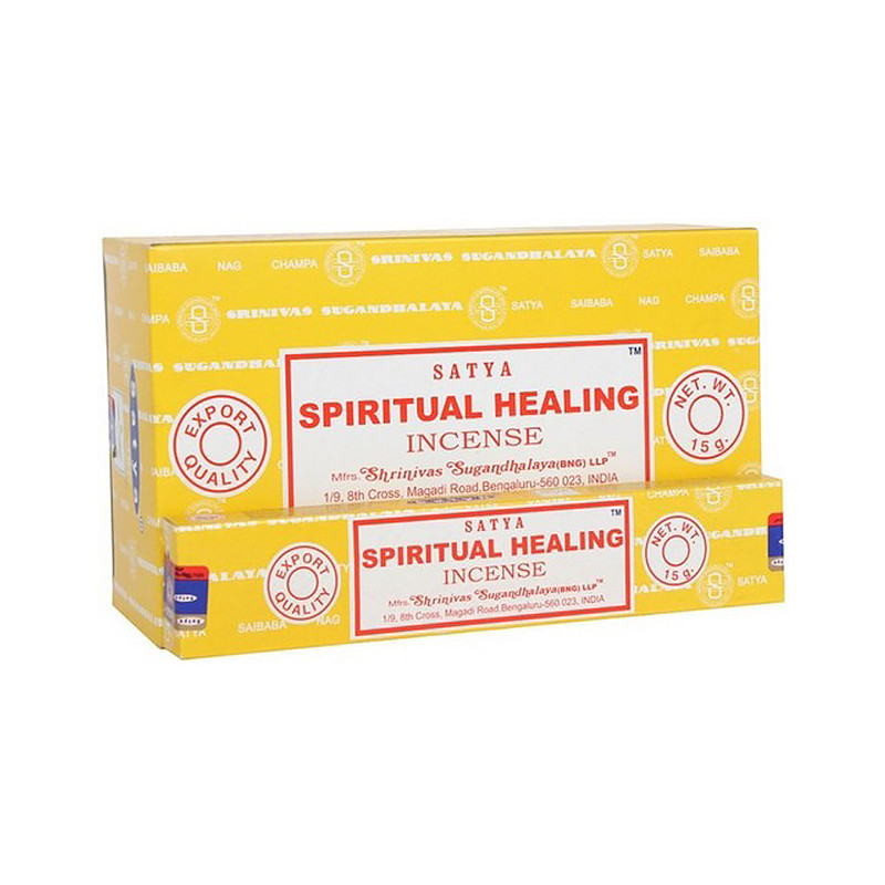 Lot de 12 encens Spiritual Healing - 15g - satya