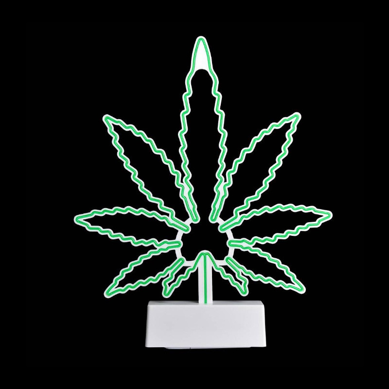 Neon Cannabis Lamp