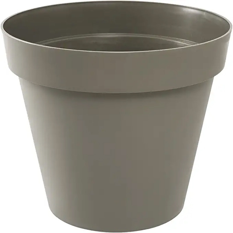 Toscane maceta redonda - 40x32cm - 23L - Taupe - EDA plásticos