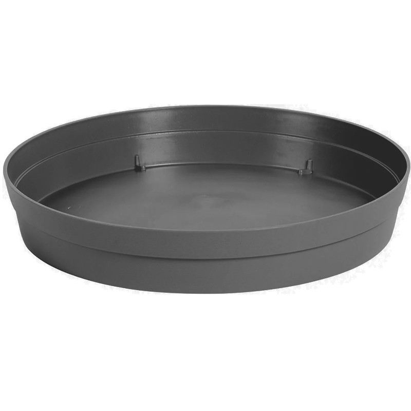 Runde Untertasse Toskana - Ø18.5cm - Anthrazit - EDA Kunststoffe