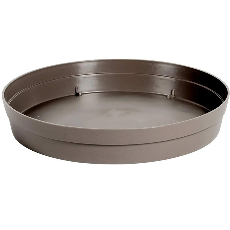 Runde Untertasse Toskana - Ø18.5cm - Taupe - EDA Kunststoffe