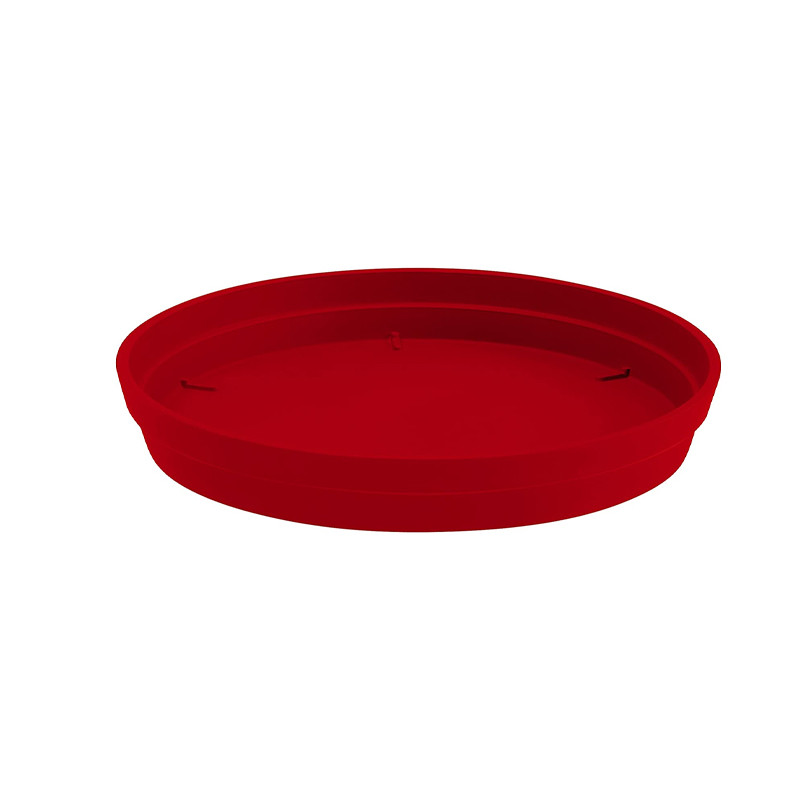 Tuscany round saucer - Ø22.5cm - Ruby Red - EDA Plastics
