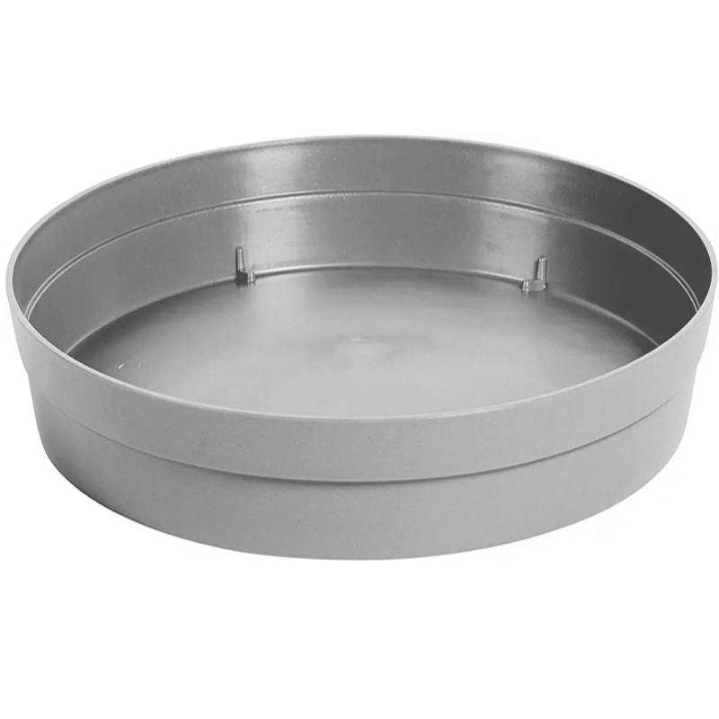 Tuscany round saucer - Ø28cm - Concrete Grey - EDA Plastics