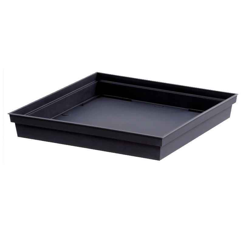 Toscaanse vierkante schotel - 26.7x26.7cm - Antraciet - Antraciet EDA Kunststof