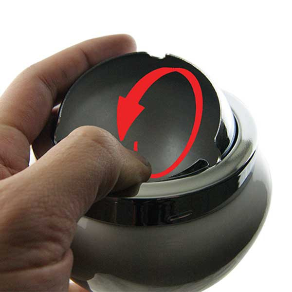 Cadeau - Paarse tulp telescopische asbak - 15cm verstelbare voet 75cm