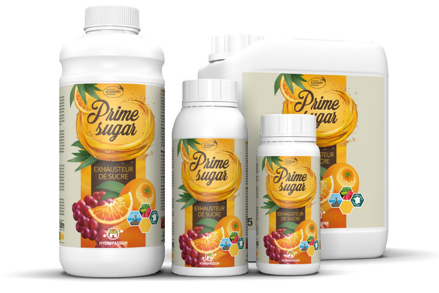Prime Sugar Fertilizer 250ml - Esaltatore di sapidità e stimolatore di zucchero Hydropassion 