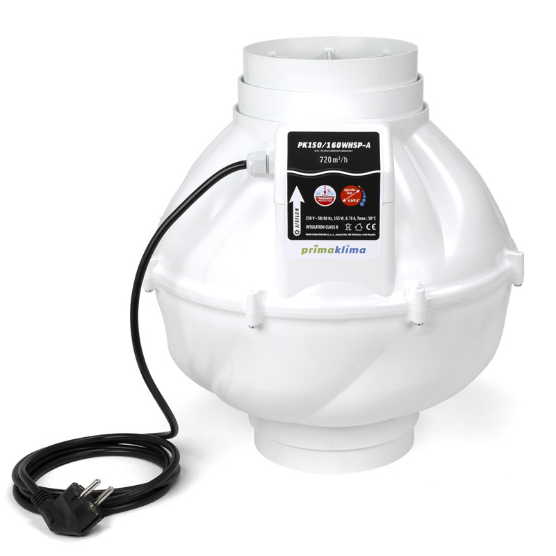 Extracteur insonorisé PK160 WHSP-L - One Speed - 1000m3/h - Prima Klima