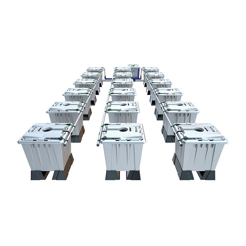 Sistema de Alien Lluvia de Plata - 18 macetas de 15L + tanque 280L - Alien Hidroponía Sistema de Alien Lluvia de Plata - 18 macetas de 15L + tanque 280L - Alien Hidroponía