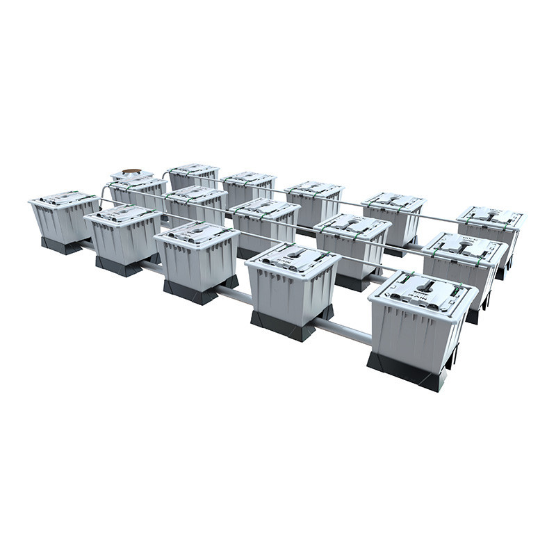 Sistema de Alien Lluvia de Plata - 15 macetas de 30L + tanque 280L - Alien Hidroponía Sistema de Alien Lluvia de Plata - 15 macetas de 30L + tanque 280L - Alien Hidroponía