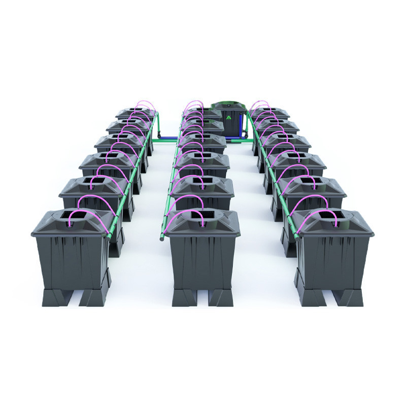 Alien sistema Aero Negro - 18 macetas de 15L + tanque 280L - Alien Hidroponía