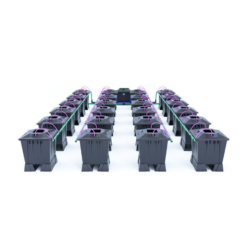 Alien sistema Aero Negro - 24 macetas de 15L + tanque 280L - Alien Hidroponía