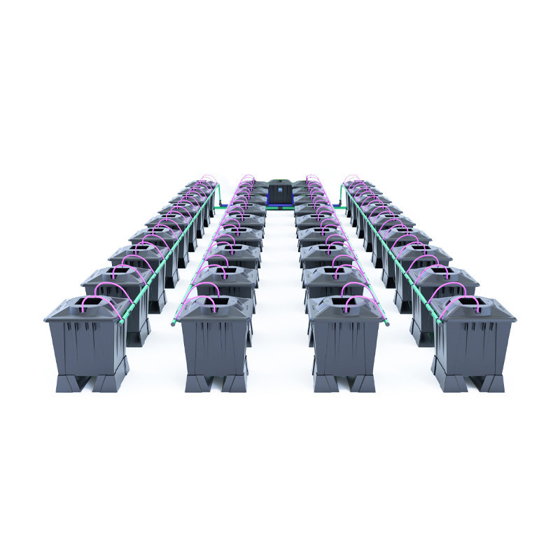 Alien sistema Aero Negro - 36 macetas de 15L + tanque de 550L - Alien Hidroponía