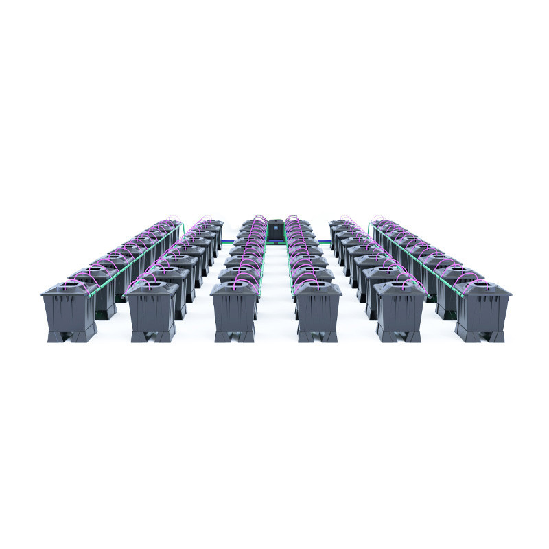Alien sistema Aero Negro - 48 macetas de 15L + tanque de 550L - Alien Hidroponía