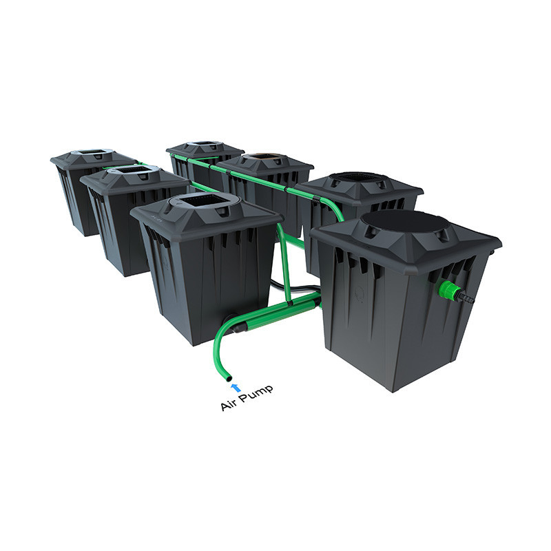 ALIEN RDWC BLACK 6POTS 20L RESERVOIR 120L