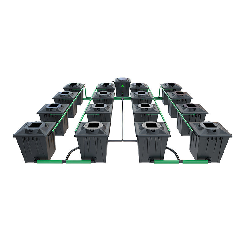 Alien RDWC Black System - 16 x 20L potten -.. Alien Hydroponics Alien RDWC Black System - 16 x 20L potten -.. Alien Hydroponics