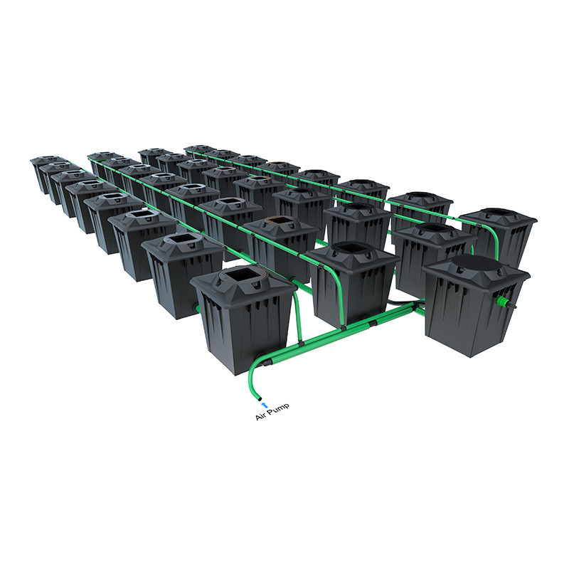 Sistema Alien RDWC Black - 32 vasi da 20 l - Idroponica Alien Sistema Alien RDWC Black - 32 vasi da 20 l - Idroponica Alien