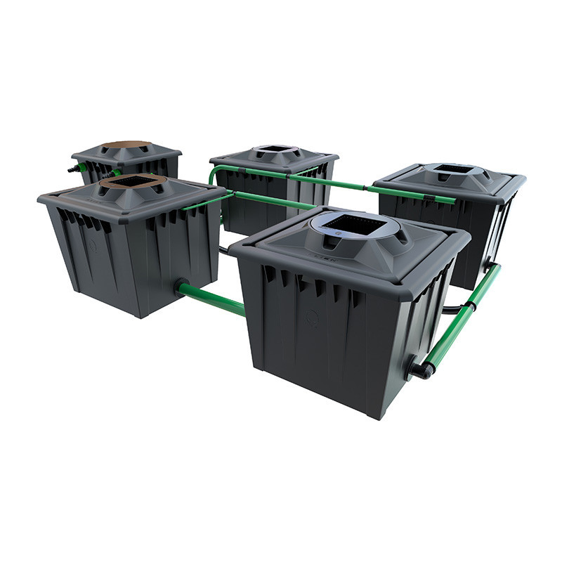 Sistema Alien RDWC Black - 4 vasi da 36 litri - Idroponica Alien Sistema Alien RDWC Black - 4 vasi da 36 litri - Idroponica Alien