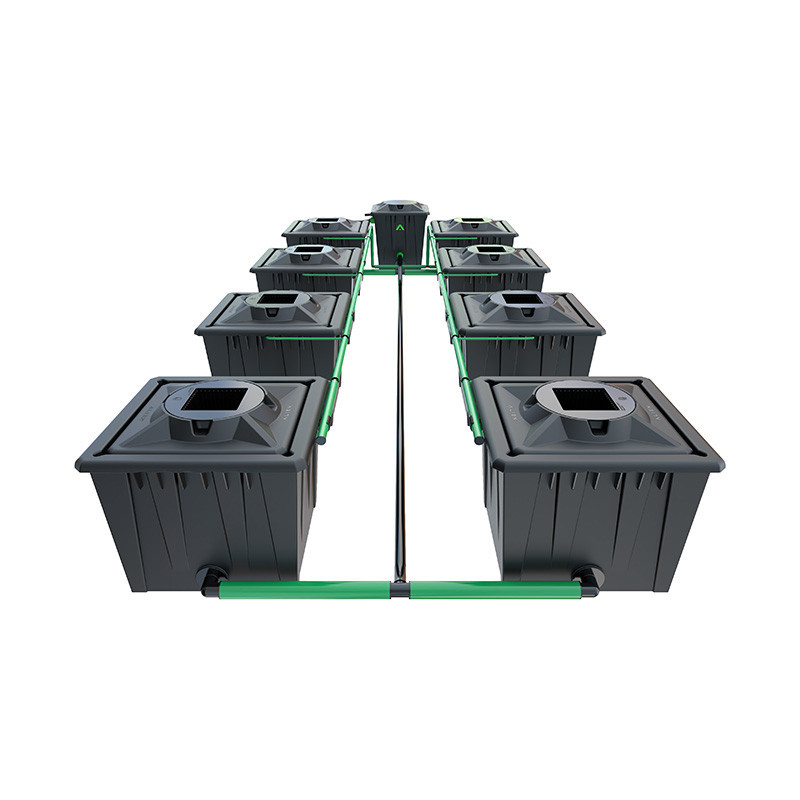 Sistema Alien RDWC Black - 8 vasi da 36 l - Idroponica Alien Sistema Alien RDWC Black - 8 vasi da 36 l - Idroponica Alien