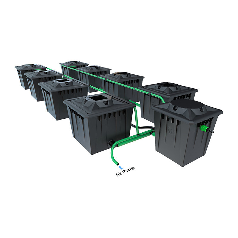 Sistema Alien RDWC Black - 8 vasi da 36 l - Idroponica Alien Sistema Alien RDWC Black - 8 vasi da 36 l - Idroponica Alien