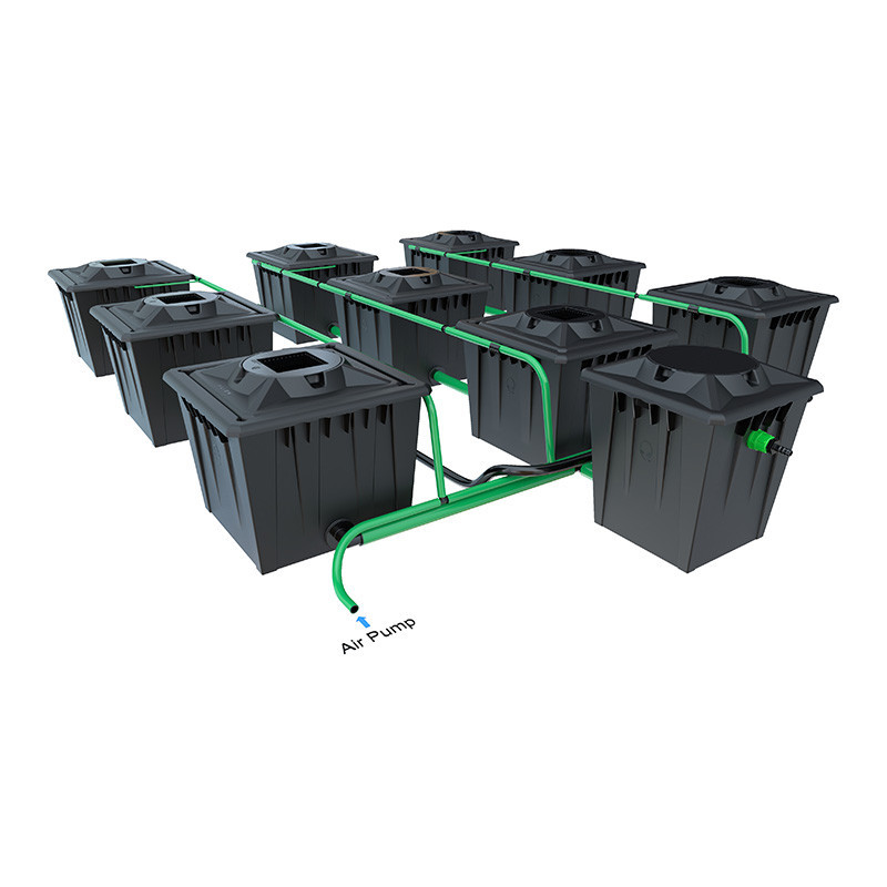 Alien RDWC Black System - 9 Töpfe à 36L - Alien Hydroponics