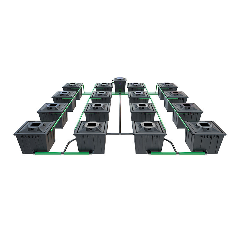 Alien RDWC Black System - 16 x 36L pots - Alien Hydroponics