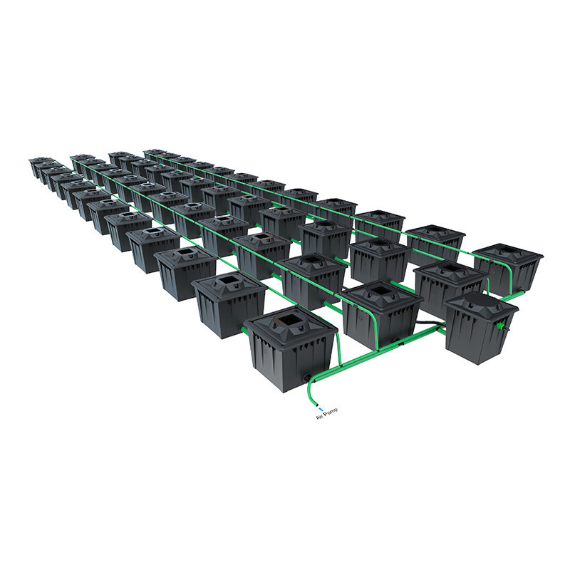 Alien RDWC Black System - 48 Töpfe à 36L - Alien Hydroponics Alien RDWC Black System - 48 Töpfe à 36L - Alien Hydroponics