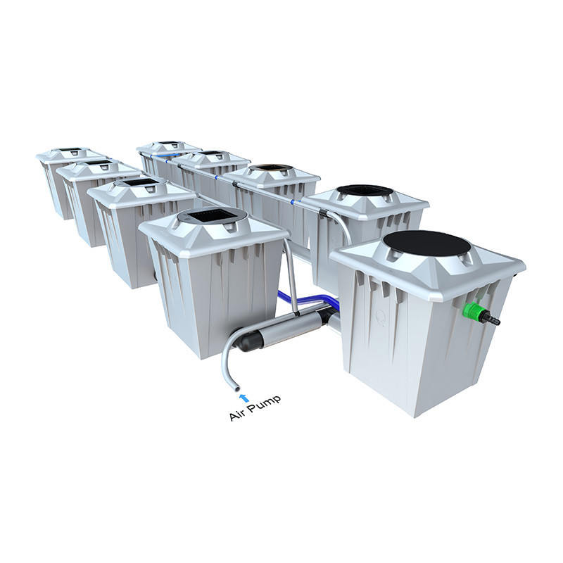 Sistema Alien RDWC PRO Silver - 8 vasi da 20 l - Idroponica Alien