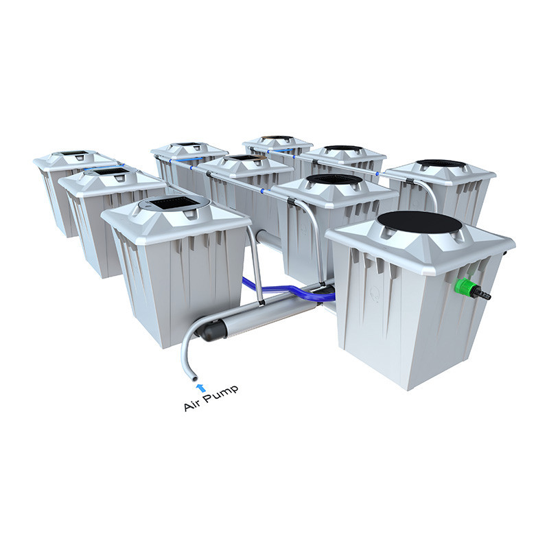 Sistema Alien RDWC PRO Silver - 9 vasi da 20 l - Idroponica Alien Sistema Alien RDWC PRO Silver - 9 vasi da 20 l - Idroponica Alien