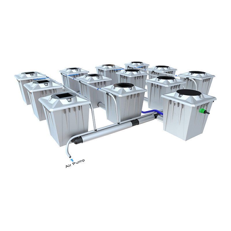 Alien RDWC PRO Silver System - 12 x 20L potten -.. Alien Hydroponics Alien RDWC PRO Silver System - 12 x 20L potten -.. Alien Hydroponics