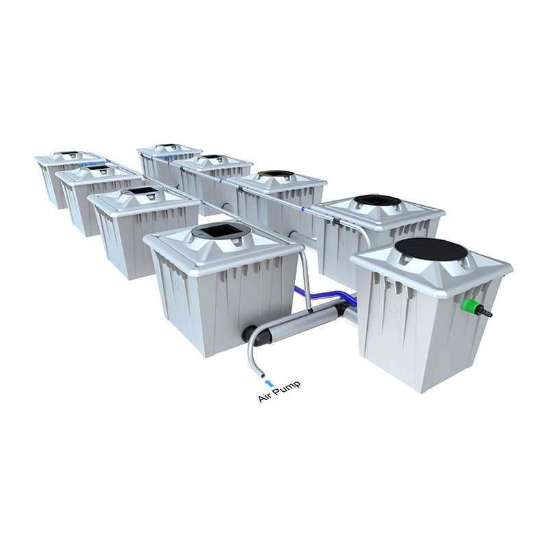 Alien RDWC PRO Silver System - 8 x 36L potten -.. Alien Hydroponics Alien RDWC PRO Silver System - 8 x 36L potten -.. Alien Hydroponics