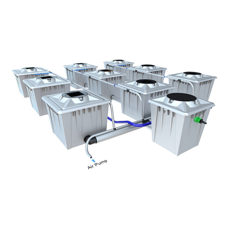 Alien RDWC PRO Silver System - 9 x 36L potten -.. Alien Hydroponics Alien RDWC PRO Silver System - 9 x 36L potten -.. Alien Hydroponics