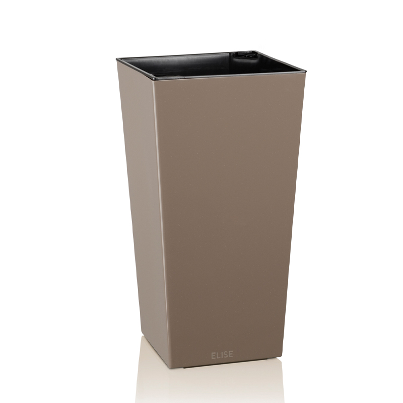 IN- & OUTDOOR POT ELISE GLOSS 30 CM TAUPE