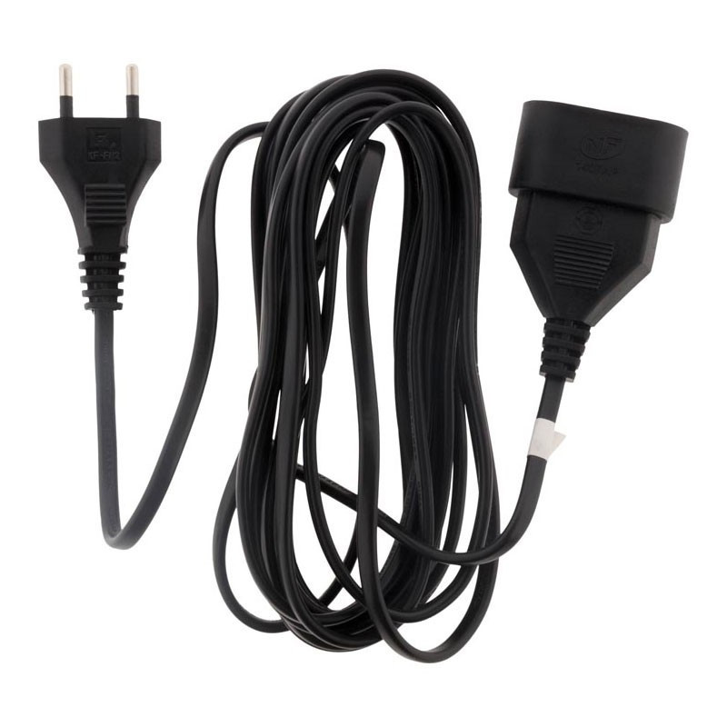 Cable de prolongación HO3VVH2F 2 x 0,75 Negro 10 M - Zenitech