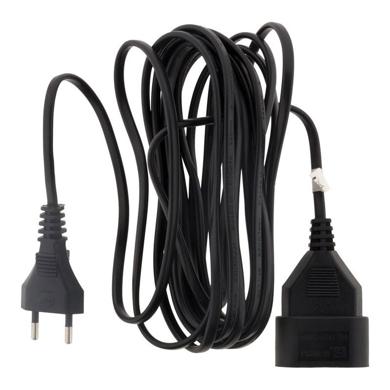 Cable de prolongación HO3VVH2F 2 x 0,75 Negro 10 M - Zenitech