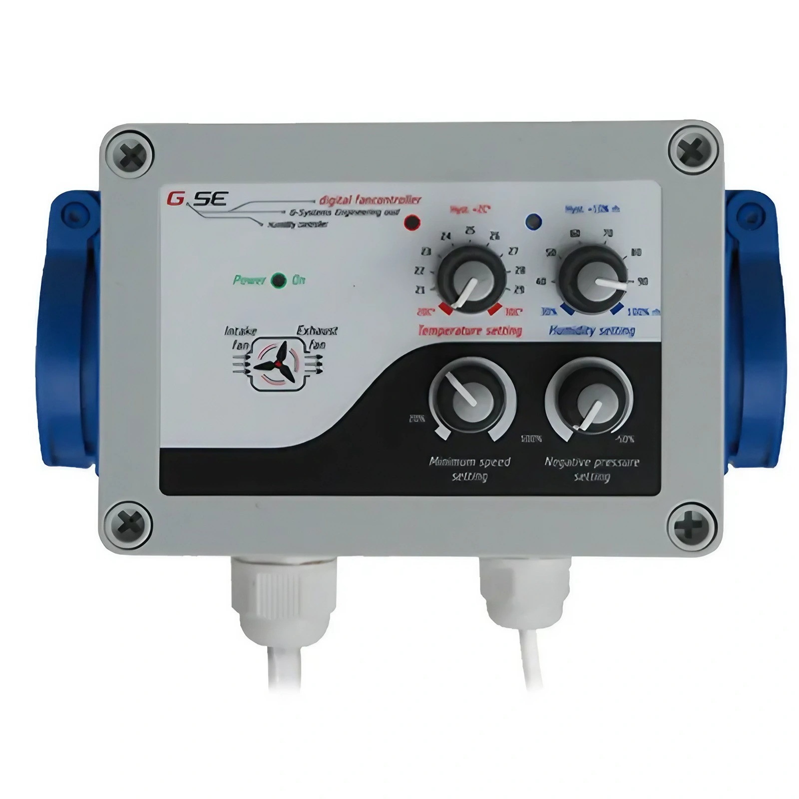 Transformateur régulateur d'humidité & T° 8A 2 ventilateurs - GSE